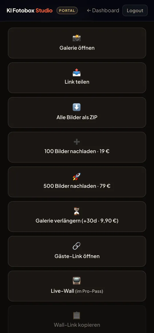 Schnellaktionen mit Nachladen und ZIP
