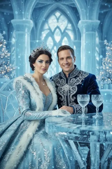 KI-Fotobox-Beispiel: Ice Queen Look