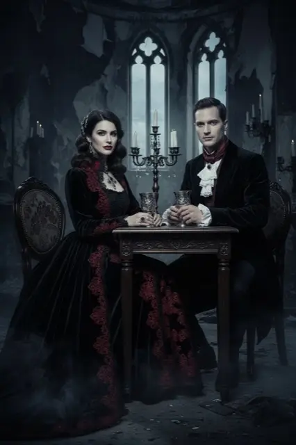 KI-Fotobox-Beispiel: Vampir-Look