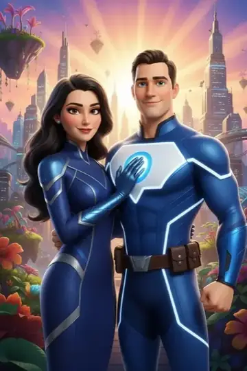 KI-Look 3D-Animationsfilm: Wie Figuren aus einem 3D-Animationsfilm.