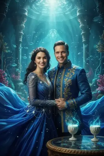 KI-Look Underwater Royal: Als Herrscher eines Reichs unter dem Meer.